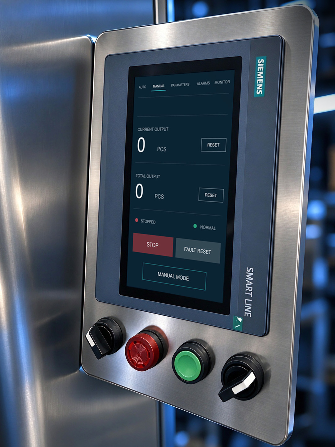 T-250 ultrasonic slicer touchscreen control interface