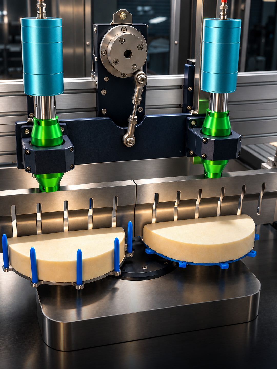 T-300 ultrasonic cutter with circular products