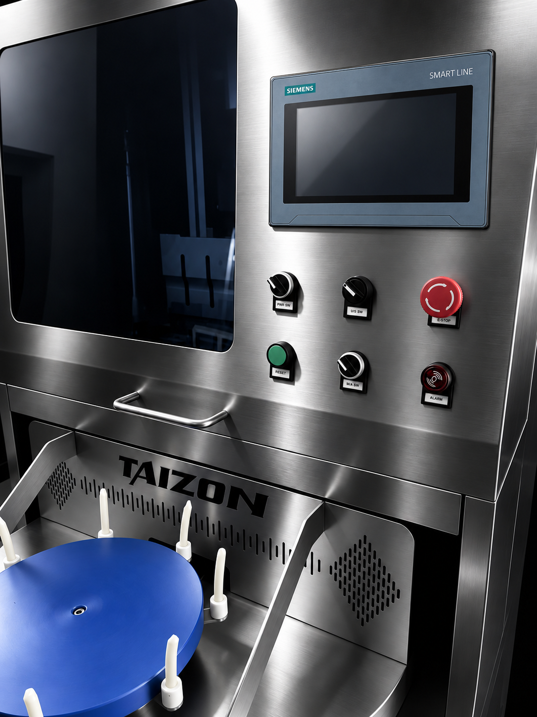 T-600 rotary ultrasonic cutting machine touchscreen and controls